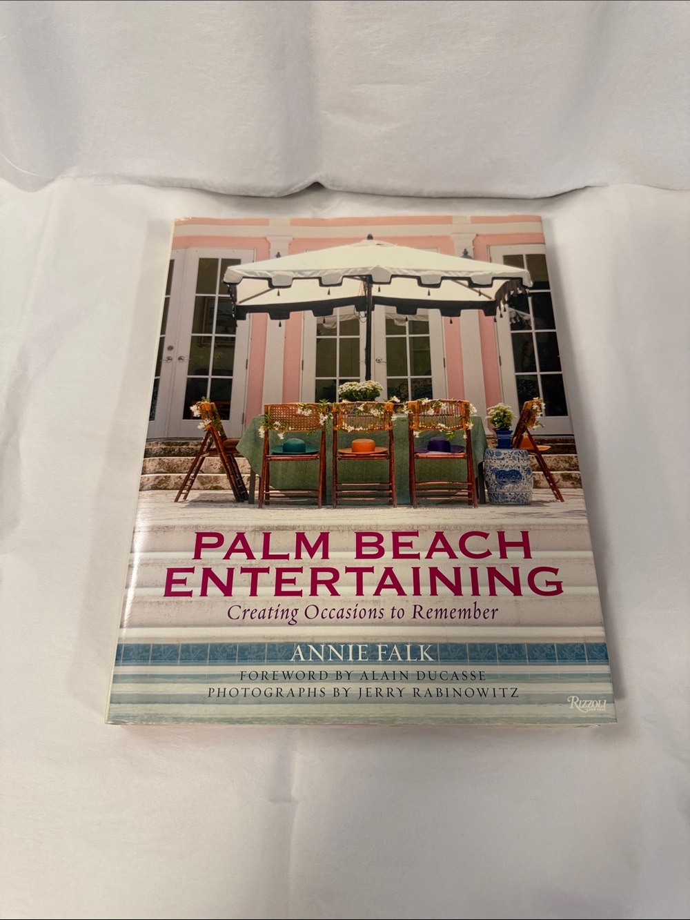 Palm Beach Entertaining Hardcover pre-owned good co ditio  by Annie Falk